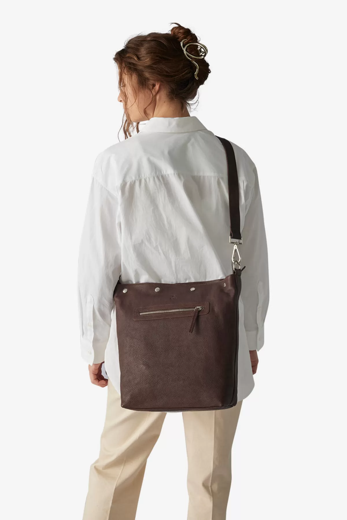 Dame Adax Skuldertasker | Alle tasker-Ravenna Shoulder Bag Elina Dark Brown